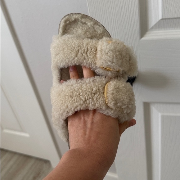 Birkenstock Teddy eggshell Arizona Big Buckle - Picture 4 of 6